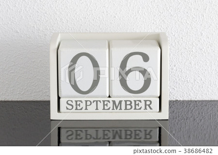 White block calendar White block calendar 38686482