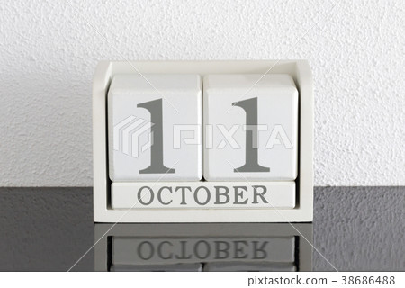White block calendar White block calendar 38686488