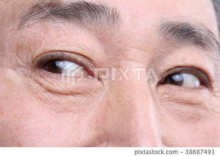 東方人的面部表情，高級，中年，老人，特寫，健康，印象，韓國 38687491