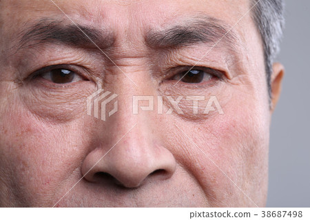 東方人的面部表情，高級，中年，老人，特寫，健康，印象，韓國 38687498