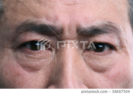 東方人的面部表情，高級，中年，老人，特寫，健康，印象，韓國 38687504