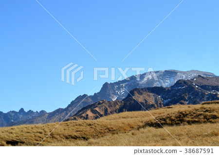 從阿蘇全景線(縣道111號公路)的阿蘇山景觀 從阿蘇全景線(縣道111號公路)的阿蘇山景觀 38687591
