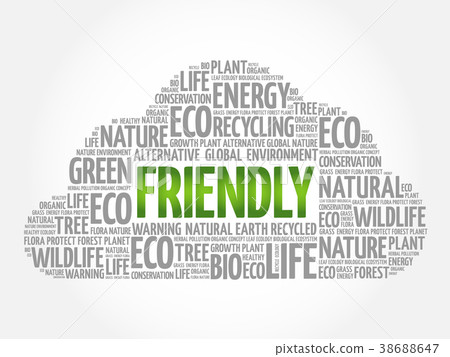 Friendly word cloud - Stock Illustration [38688647] - PIXTA