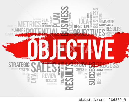 Objective word cloud collage Objective word cloud collage 38688649