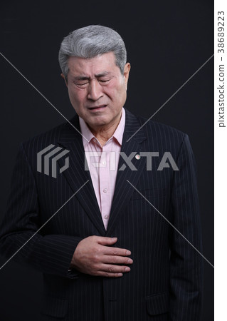 東方人的面部表情，高級，中年，老人，特寫，健康，印象，韓國 38689223