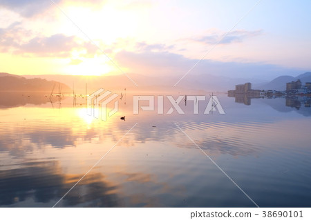 Dawn of Togo pond 38690101