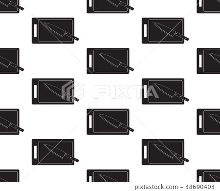 Knife and Cutting Board Seamless Knife and Cutting Board Seamless 38690403