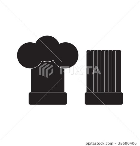 Chef Hat icon Vector Illustration. Flat Sign 38690406