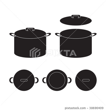 Pot icon Vector Illustration. Flat Sign 38690409