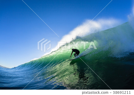 Surfing Surfer Tube Ride Water Photo Surfing Surfer Tube Ride Water Photo 38691211