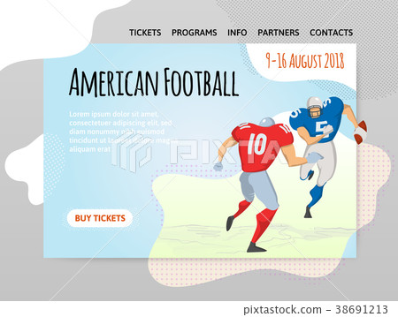 American football. Vector illutration, design 38691213