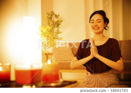 瑜伽普拉提健身鍛煉女子體操 38691783