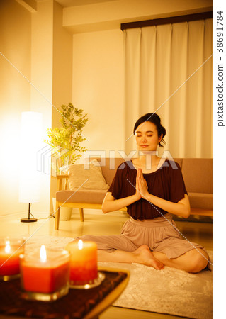 瑜伽普拉提健身鍛煉女子體操 38691784