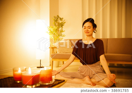 瑜伽普拉提健身鍛煉女子體操 38691785