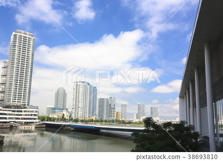 Urban scenery (Kanagawa, Minatomirai, summer) 38693810
