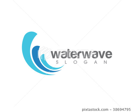 Water wave Logo Template vector Water wave Logo Template vector 38694795
