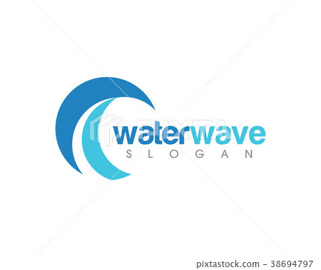 Water wave Logo Template vector Water wave Logo Template vector 38694797