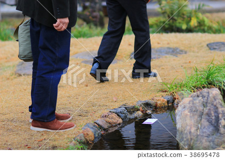 the river at Tenman gu shrine garden kyoto the river at Tenman gu shrine garden kyoto 38695478
