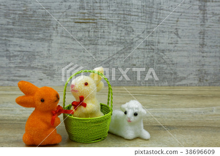 Easter decoration bunny"s and lamb Easter decoration bunny"s and lamb 38696609