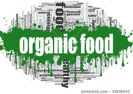 Organic food word cloud Organic food word cloud 38696843