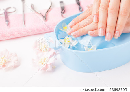 Female hands with manicure Female hands with manicure 38698705