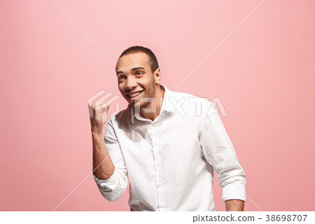 Winning success man happy ecstatic celebrating Winning success man happy ecstatic celebrating 38698707