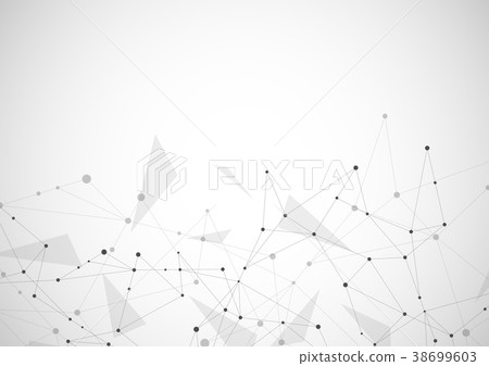 Abstract connection background with lines and dots 38699603