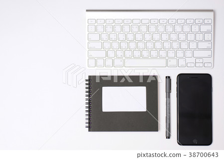 Computer, smart phone, keyboard, pen, keyboard, pen, notebook, notepad Computer, smart phone, keyboard, pen, keyboard, pen, notebook, notepad 38700643