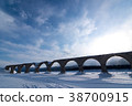 極度寒冷的Taushvets河橋 38700915