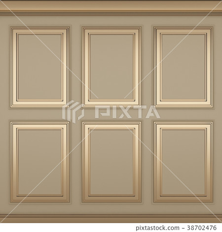decoration classic cream wall ,3d render 38702476
