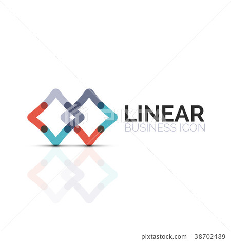 Abstract flower or star minimalistic linear icon Abstract flower or star minimalistic linear icon 38702489