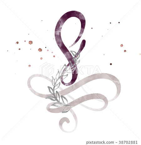 Calligraphic number eight 8 vintage isolated on Calligraphic number eight 8 vintage isolated on 38702881
