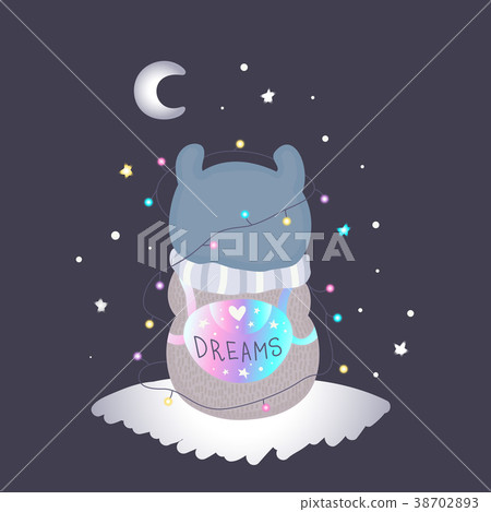 Cartoon character, backpack with a dreams Cartoon character, backpack with a dreams 38702893
