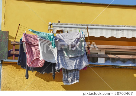 Clothes Hanging Outside 38703467