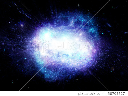 Stars, dust and gas nebula in a far galaxy 38703527