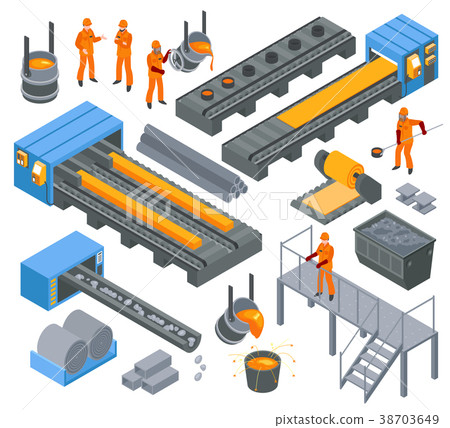 Steel Industry Isometric Set  38703649
