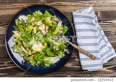 Fresh green salad Fresh green salad 38703913