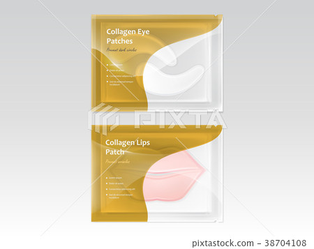 Vector realistic set of patches for lips and eyes Vector realistic set of patches for lips and eyes 38704108