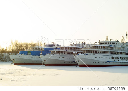 passenger river boats during wintering 38704369