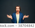 business woman - amazing facial expression 38704842