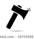 Axe silhouette icon 38705088
