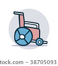 wheelchair icon cartoon 38705093