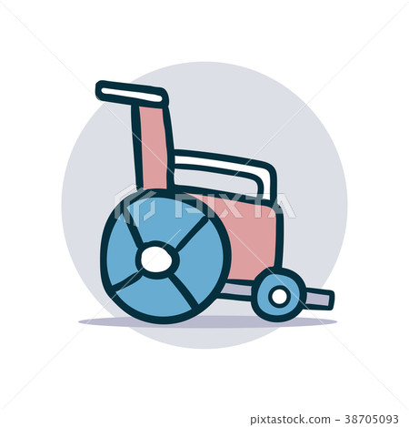 wheelchair icon cartoon wheelchair icon cartoon 38705093