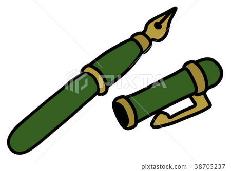 The green ink pen 38705237