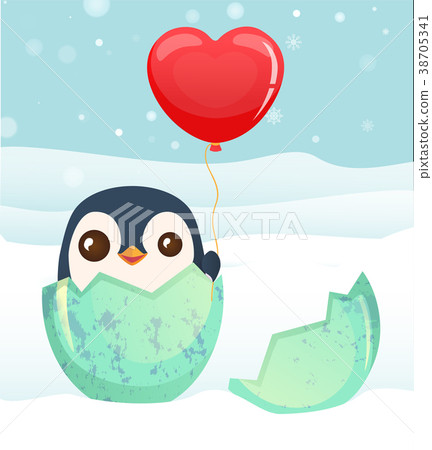penguin hatched from the egg 38705341