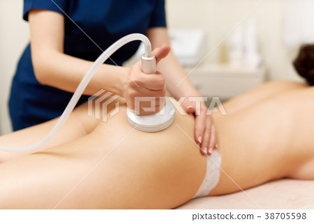 Hardware cosmetology. Young woman getting rf 38705598