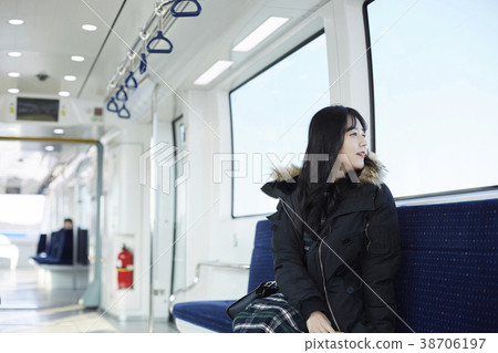 火車，旅遊，大學生，韓國人 38706197