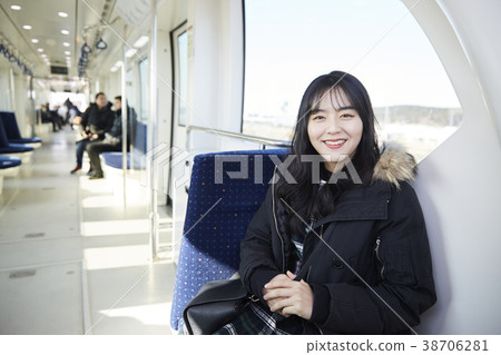 火車，旅遊，大學生，韓國人 38706281