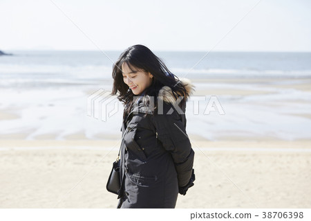 海，旅行，大學生，韓國 38706398