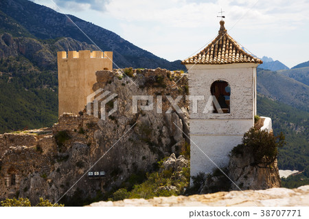 landscape with guadalest castle landscape with guadalest castle 38707771